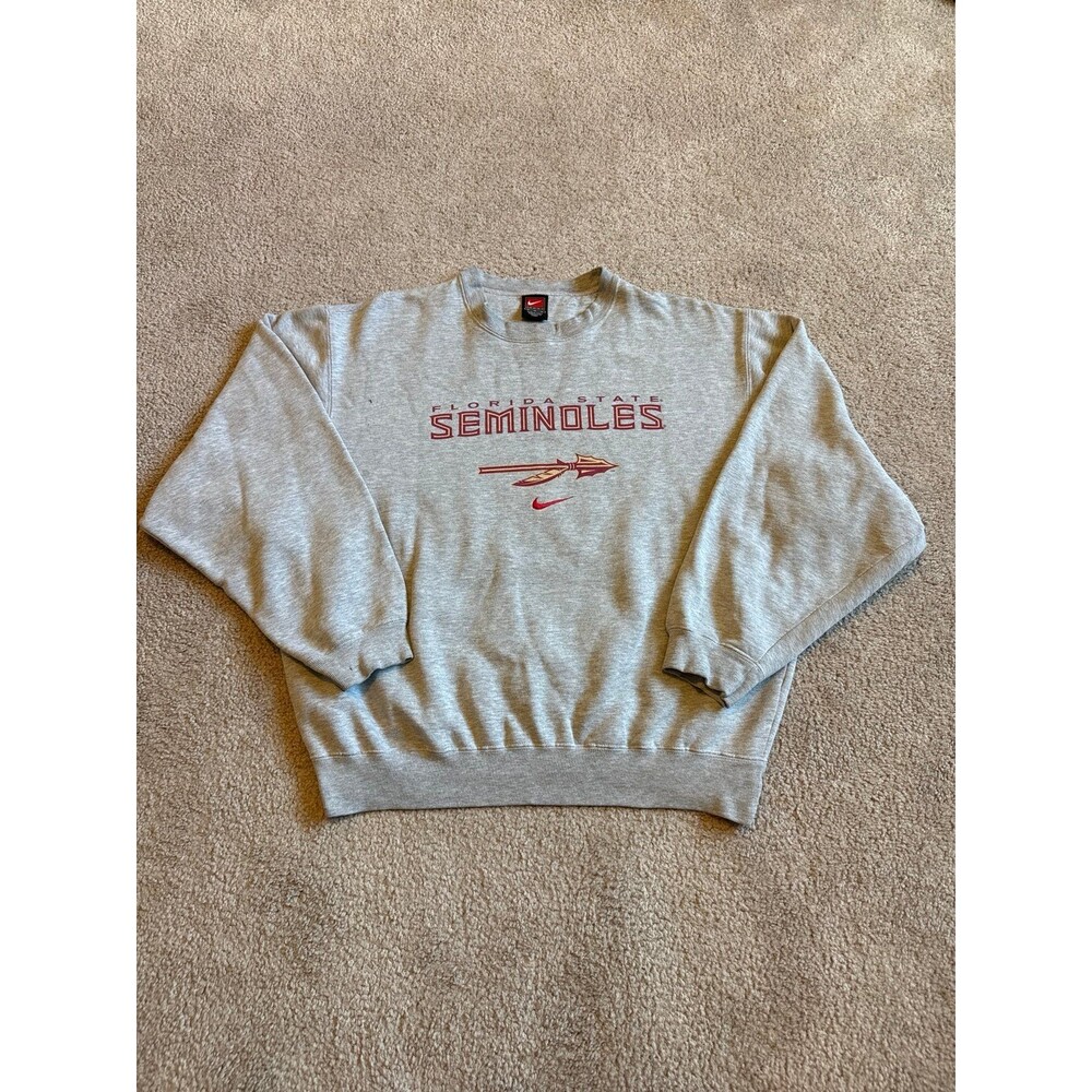 Vintage Florida State Seminoles Nike Gray Sweatshirt Size Medium